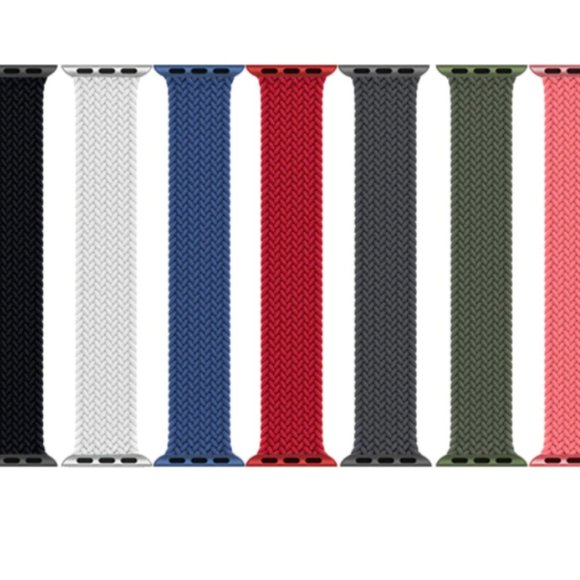 NEW BLUE Braided Solo Loop For Apple Watch - Picture 7 of 7